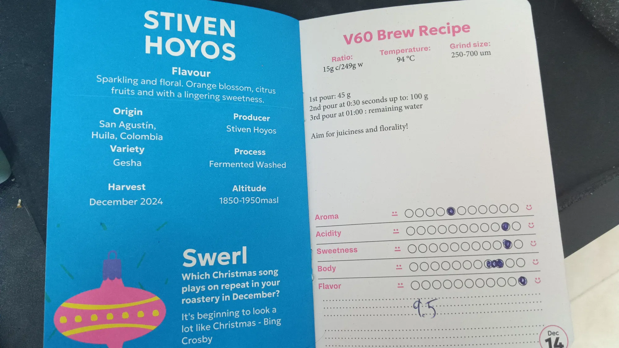 Kaffebox Advent Calendar Day 14 Recipe